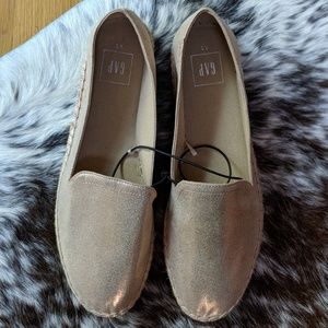Gap rose gold espadrilles